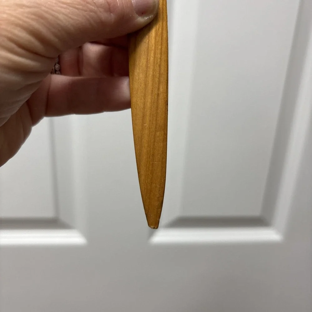 Vintage‎ Hand Carved Wood Wooden Fish Letter Opener